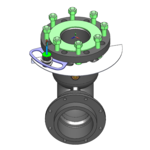 LBM800-PSA LBM800 Position Sensor Assembly front view (Prox sensor supplied separately)