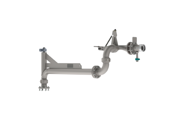 Custom mine site acid loading arm