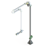 Custom long reach Aviation refuelling arm